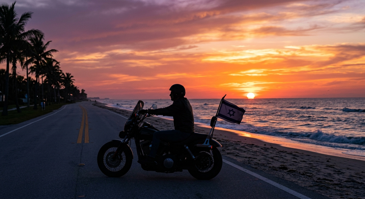Sunset ride on A1A
